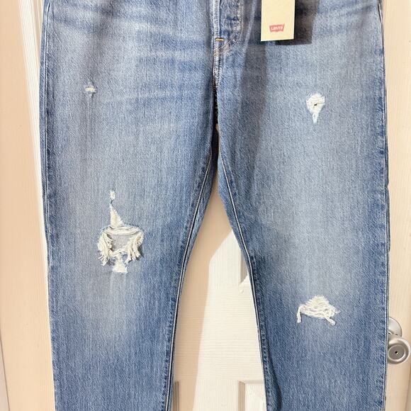 Levi's 501 Original Women's High Rise Straight Leg Button Fly Denim Jeans 29x30 - Picture 4 of 8
